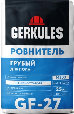 Геркулес Ровнитель для пола грубый GF-27 25кг