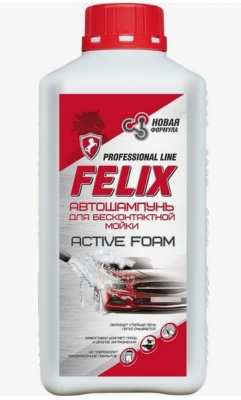 Автошампунь для бесконтактной мойки"FELIX"активная пена в бутылке 1 л "Тосол-Синтез"