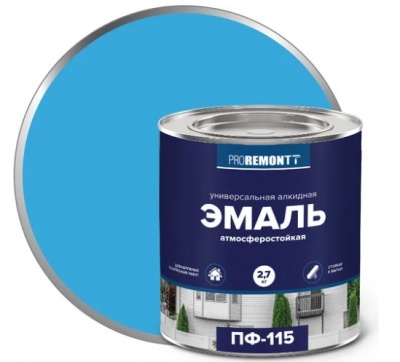 Эмаль ПФ-115 PROREMONTT Голубой 2,7кг