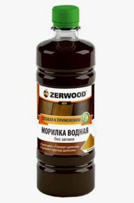Морилка водная "Палисандр", ПЭТ 0,5 л Zerwood