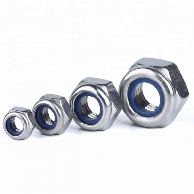 Гайка шестигр. со стопорным кольцом М10, оц. DIN985 (10шт)