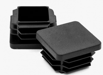 Заглушка для трубы,40*40мм, пластик квадрат (2шт)