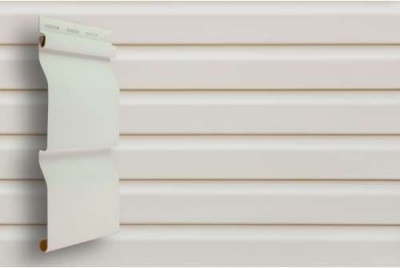 Сайдинг виниловый "Сибирский брус" Grand Line Белый, 0,203*3м (0,609м2)