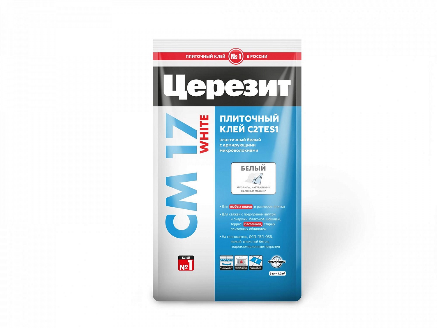 Церезит клей эластичный для плитки СМ16, 25 кг