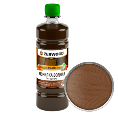 Морилка водная "Дуб", ПЭТ 0,5 л Zerwood