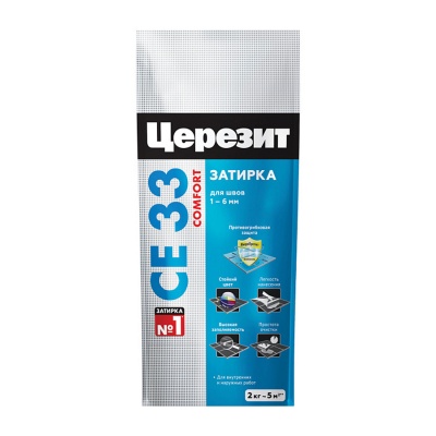 Церезит затирка СЕ 33 S графит 2 кг