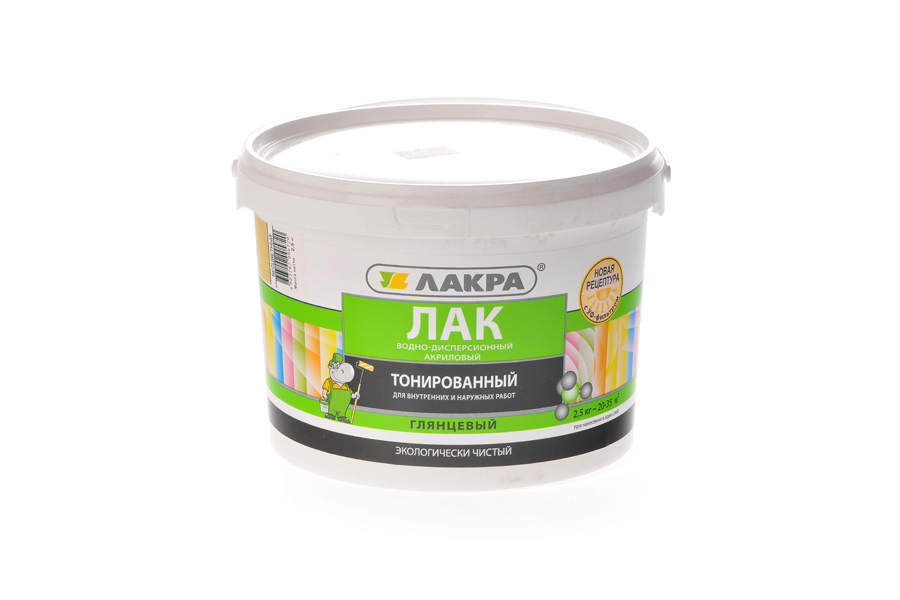 Лак ВД бесцветный 2,5кг Лакра