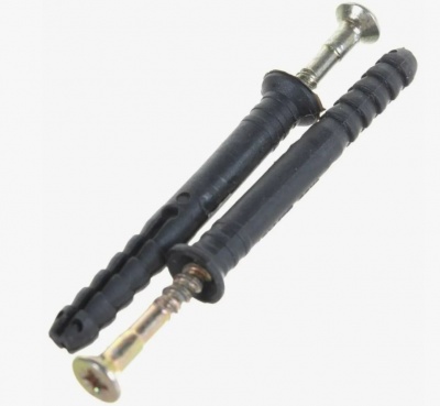 Дюбель-гвоздь 6*40 с потайным борт. (20 шт) фасовка