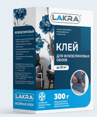 Клей Лакра для флизелиновых обоев 300г, Россия
