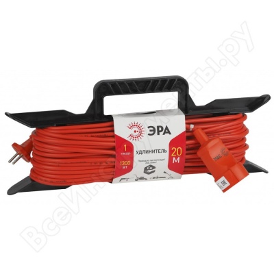 Удлинитель на рамке без з/к 30м/ 1гн ПВС 2*0,75мм2  1300Вт /Народный /ТДМ