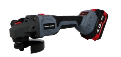 Акк.шлифмашина угловая бесщеточная MKDGA-20В PROFIPOWER (20В,125мм,0-9000об/мин,Li-ion 2шт,кейс)